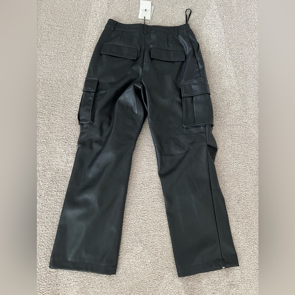 7 For All Mankind Faux Leather Cargo Pant - Picture 5 of 10